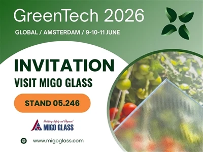 MIGO GLASS izstādē GreenTech Amsterdam 2026 demonstrēs progresīvus siltumnīcu stikla risinājumus